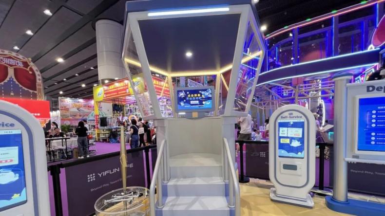 Air traffic control tower play structure with glass cabin and flight screen for kids indoor playgrounds