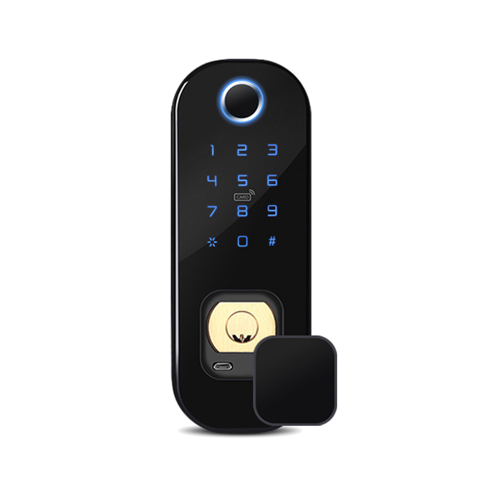 Waterproof IP65 Smart Lock Fingerprint Rim lock Wifi Intelligent Digital Electronic Lock with TUYA A