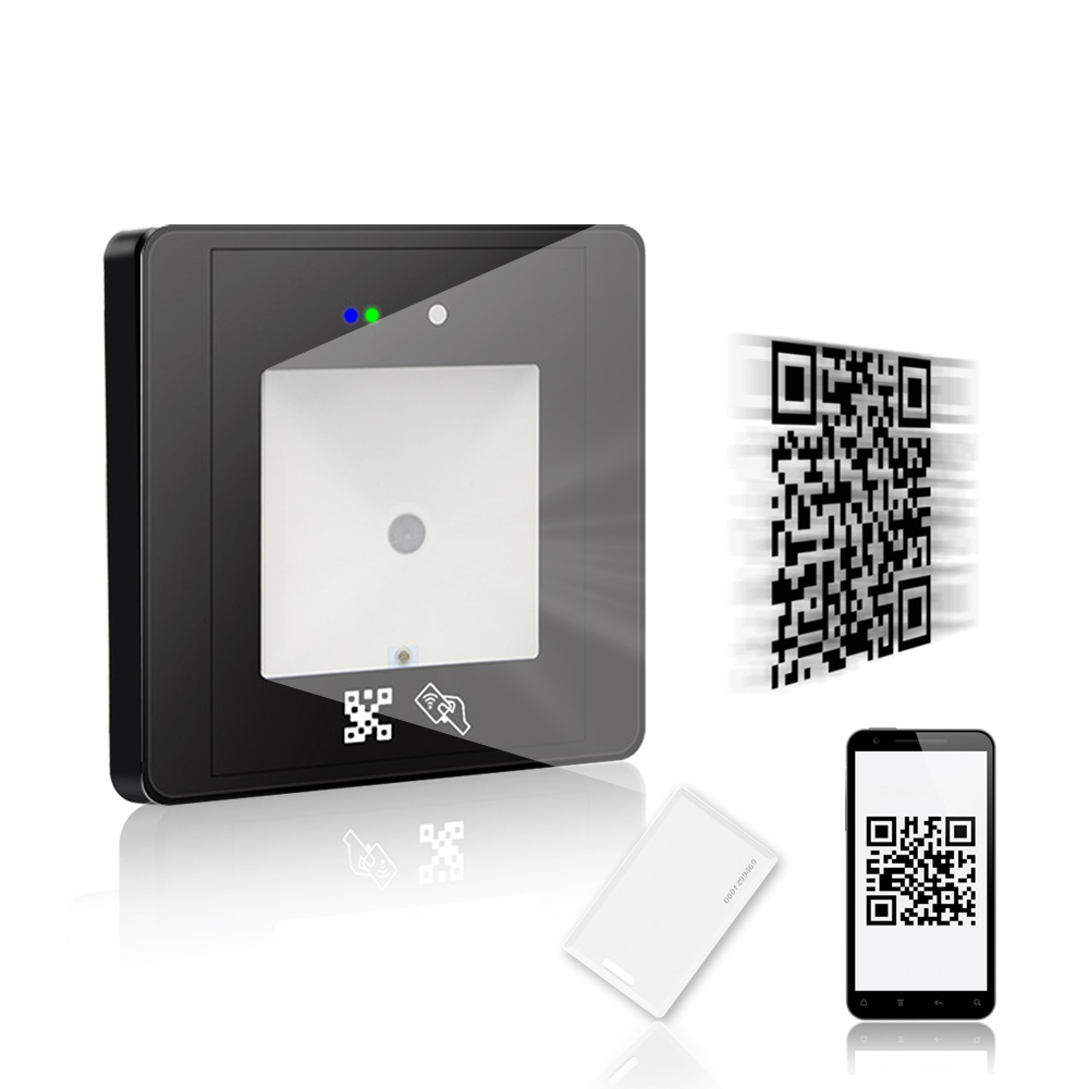RFID Card 1D and 2D turnstile QR code access control reader with USB,RS232 or TCP/IP Interface