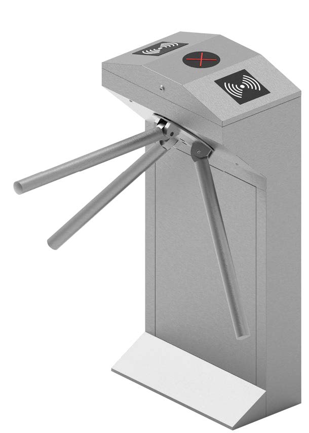 SUS304 Door Access Security System PedestrianTripod Turnstile Gate