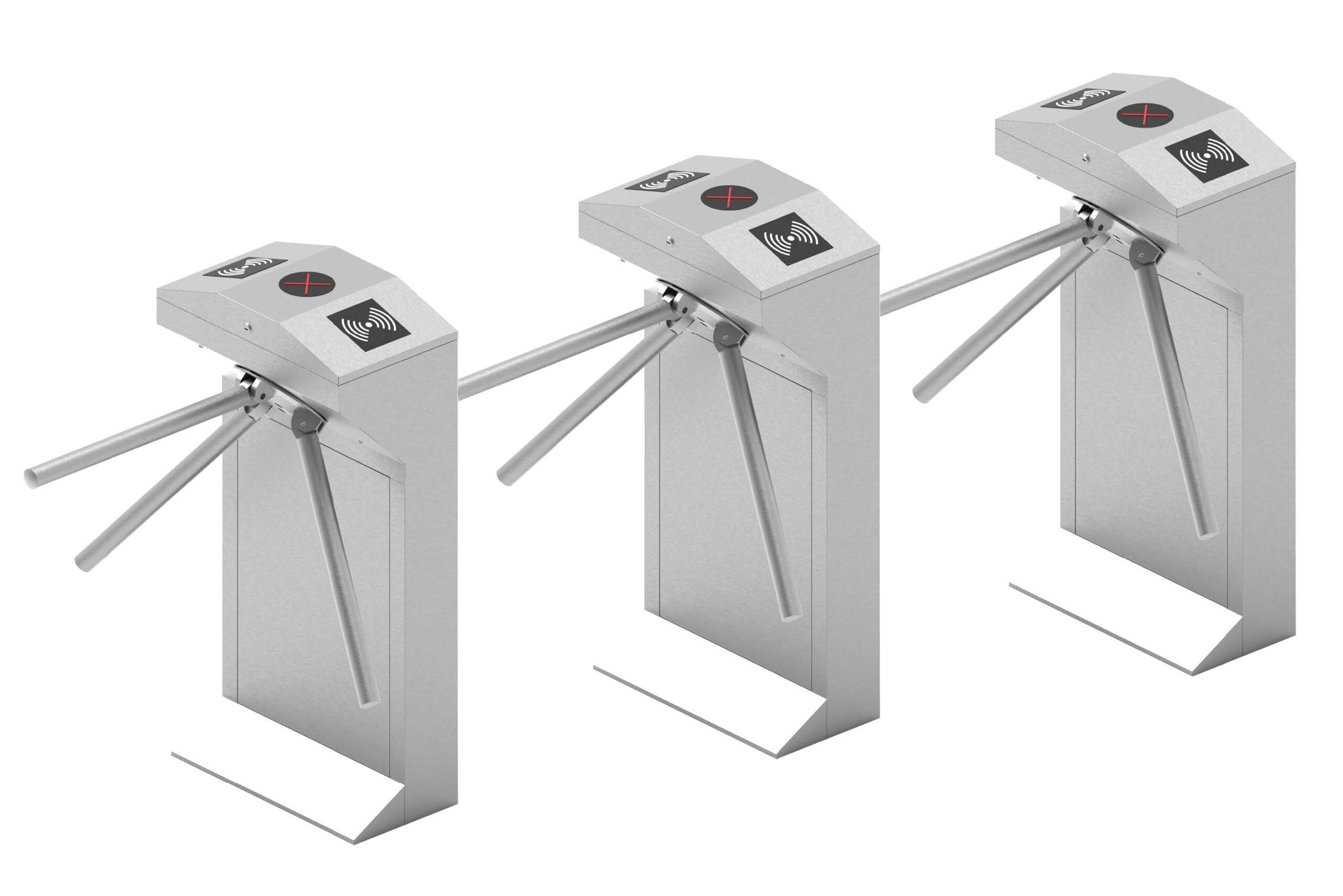 SUS304 Door Access Security System PedestrianTripod Turnstile Gate