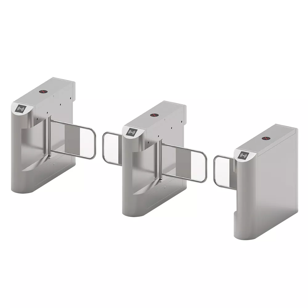DC Brushless Stainless Steel Auto Swing Barrier Turnstile for Supermarket