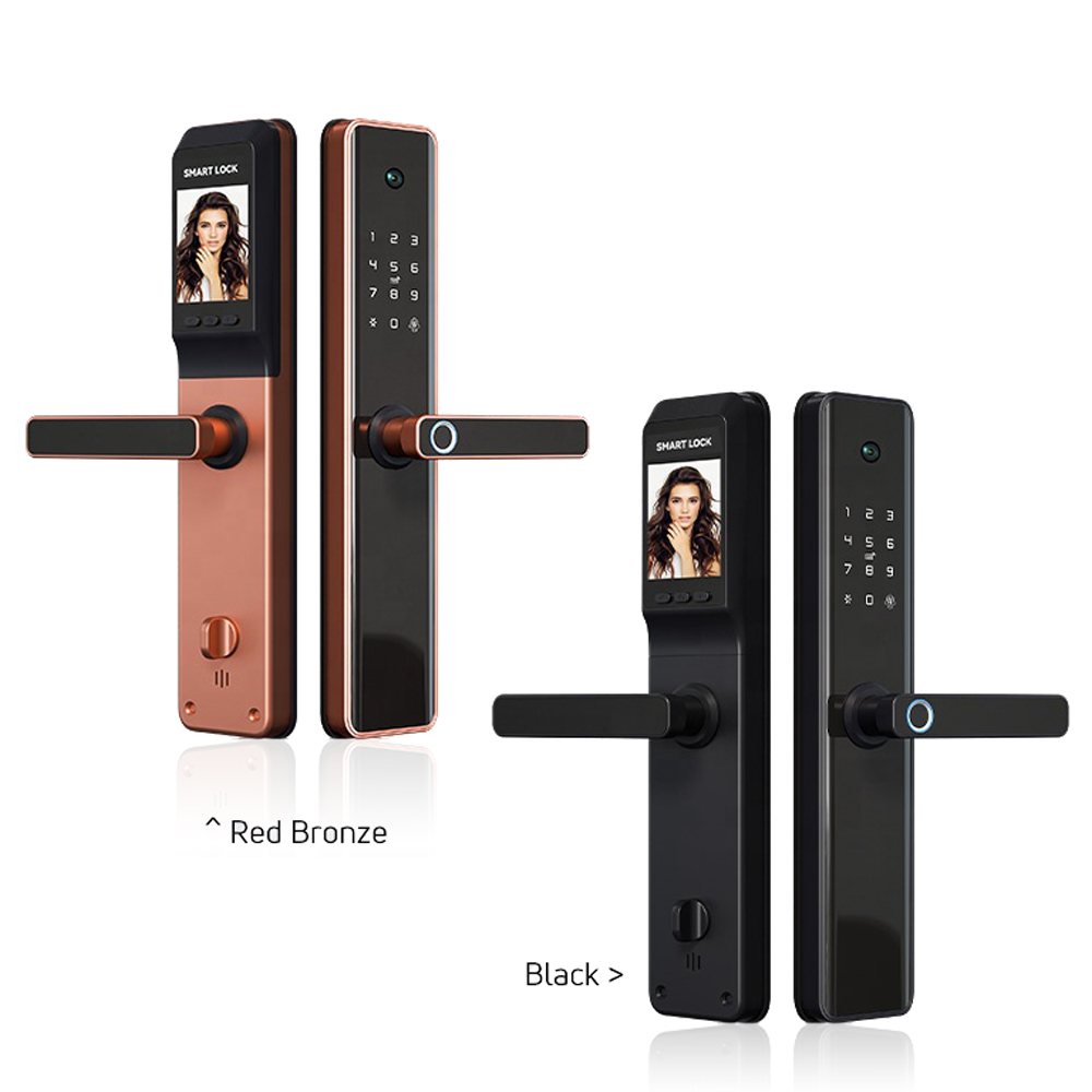 Smart Fingerprint Wireless Door Lock for Hotel And Card/Digital Door Lock for Hotel with Camera Tuya