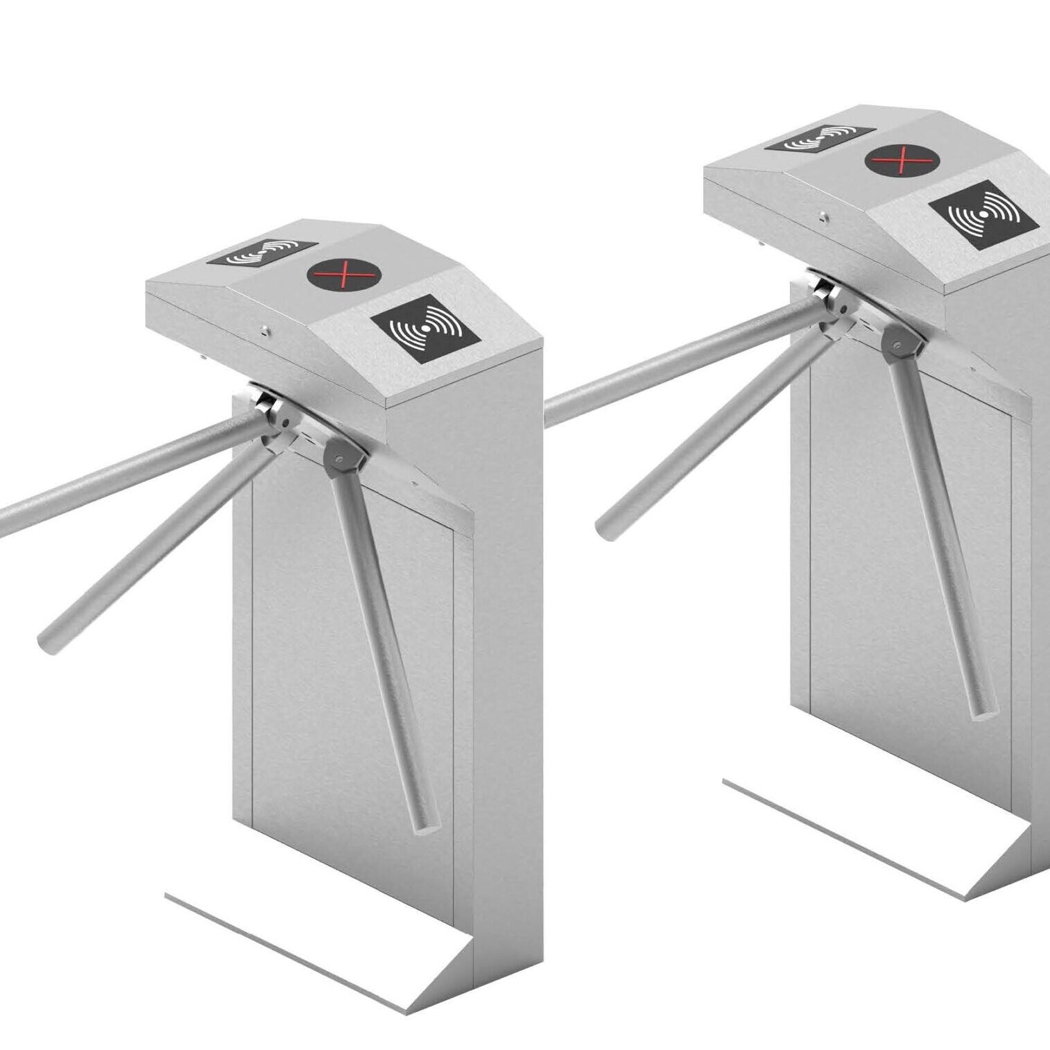 SUS304 Door Access Security System PedestrianTripod Turnstile Gate