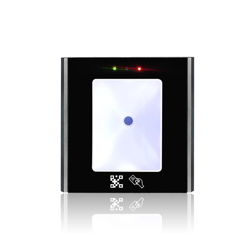QR code readerWiegand 26/34, RS485, RS232, USB, TCP/IP optional QR100