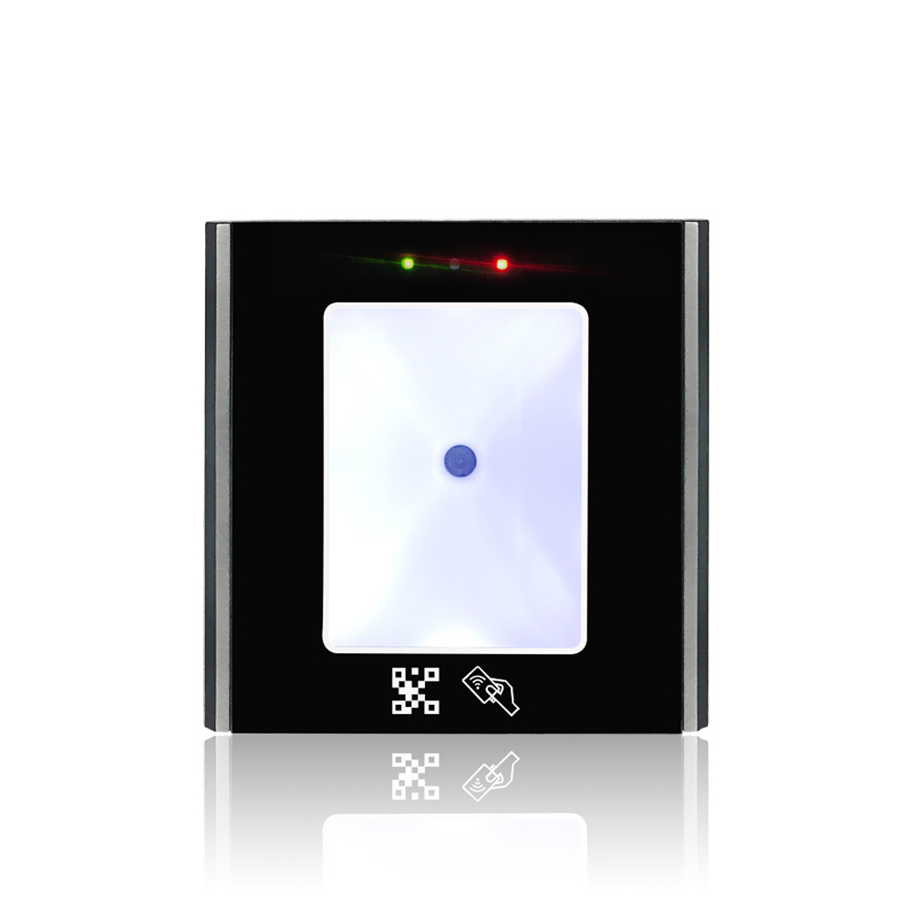 QR code readerWiegand 26/34, RS485, RS232, USB, TCP/IP optional QR100